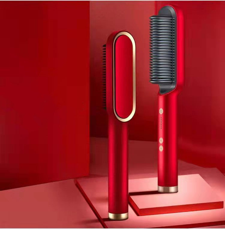 2-in-1 Negative Ion Hair Straightener Comb - BeautiFi