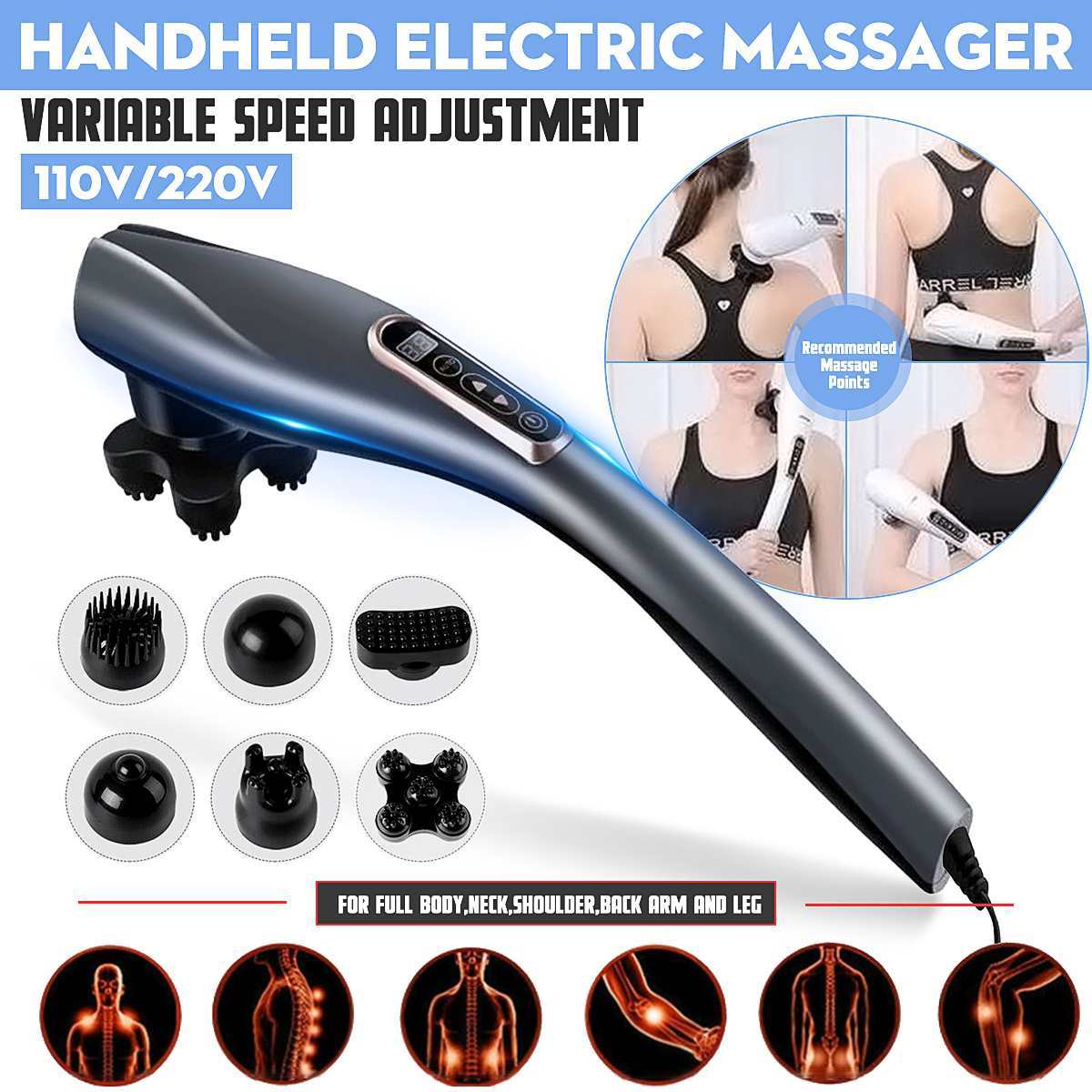 6-Head Vibrating Body Massager - BeautiFi
