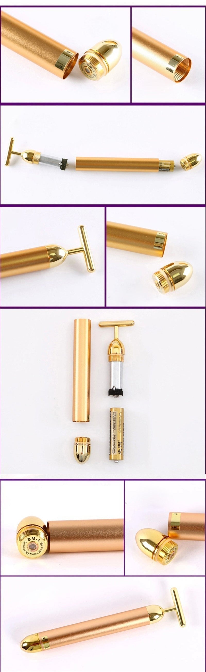 24K Gold Vibrating Facial Massager - BeautiFi
