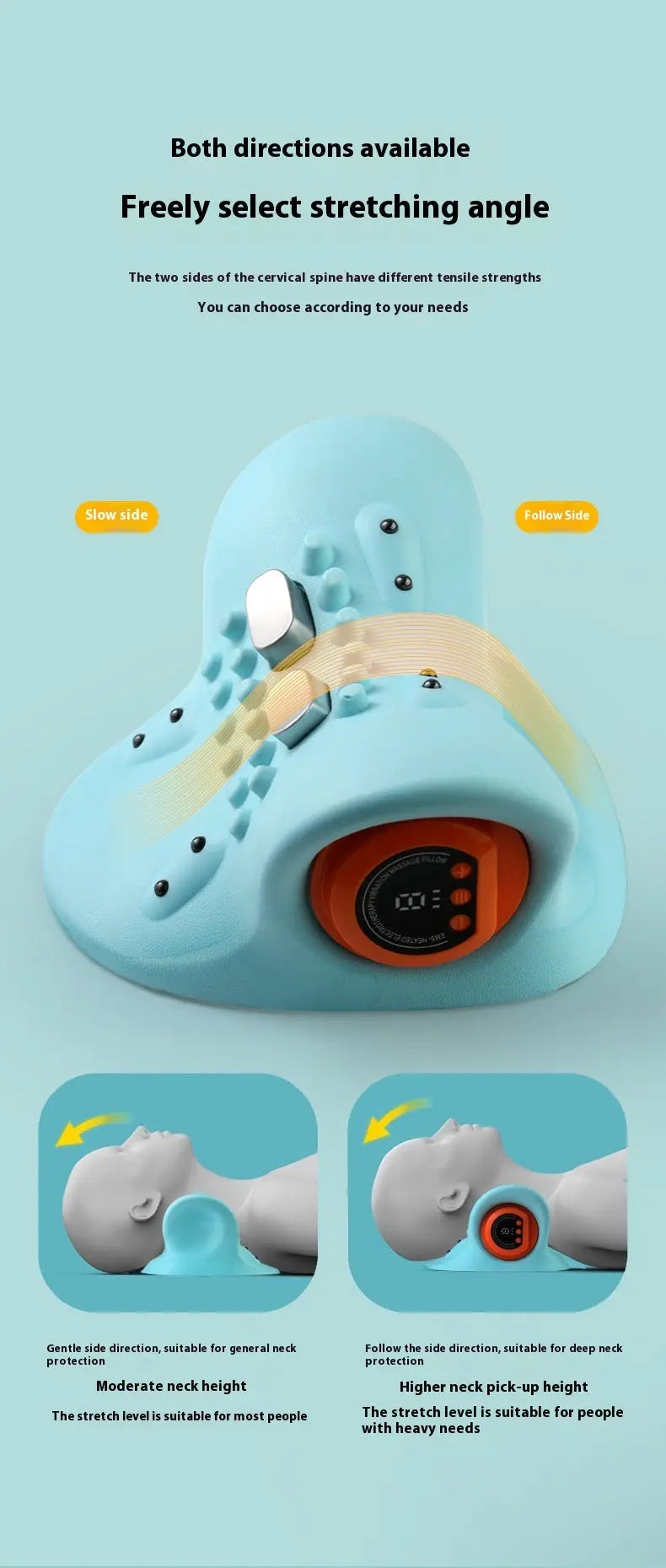 Cervical Spine Relief Massage Pillow - BeautiFi